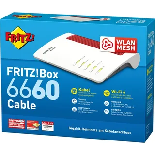 AVM FRITZ!Box 6660 Cable International, Router, Schwarz