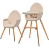 Hochstuhl KINDERKRAFT FINI 2, Baby, Gr. B/H/T: 55cm x 96cm x 58,5cm, beige, Stühle Hochstuhl