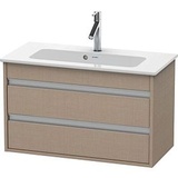 Duravit Ketho Waschtisch-Unterschrank KT645307575 80 x 38,5 cm, leinen, 2 Schubkästen, wandhängend