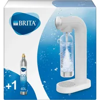 BRITA Wassersprudler Sodaone Weiß Inkl. Co2-Zylinder Und Bpa-Freier Pet-Flasche