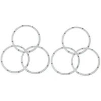 ARTIBETTER 6 Stück Stahlkugel Drehteller Ring Rotierendes Tablett Praktischer Drehring Multifunktions Tablett Roller Desktop Drehteller Ring Rotierender Drehteller Ersatz