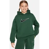 Nike Kapuzensweatshirt NIKE SPORTSWEAR "NSW OS PO HOODIE SW - für Kinder" Gr. XS (122), grün (fir/fir/white) Kinder Sweatshirts