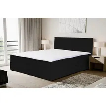 venasi Gloria Boxspringbett mit Bettkästen H2/H3 Matratze SCHWARZ CORD - Schwarz