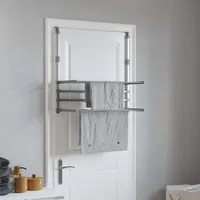 VidaXL Wäschetrockner für Balkon 89x25x(60-95) cm Aluminium