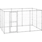 vidaXL Outdoor-Hundezwinger Verzinkter Stahl 7,26 m2