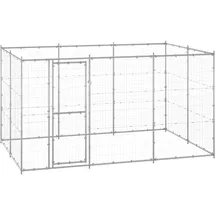 vidaXL Outdoor-Hundezwinger Verzinkter Stahl 7,26 m2
