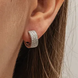 Diamonds by Ellen K. Creolen Gold 585 weiß 0,15ct. 0,25
