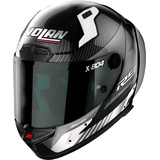 Nolan X-804 RS Ultra Carbon Hot Lap Helm, schwarz-weiss, Größe XL