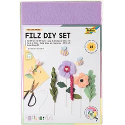 folia Bastelfilz-Set Felt like Spring 18-tlg. mehrfarbig