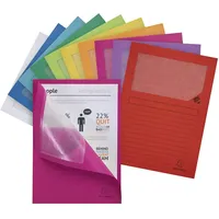 Exacompta 50200E 10er Pack Fenstermappen Super PEFC zertifiziert Karton