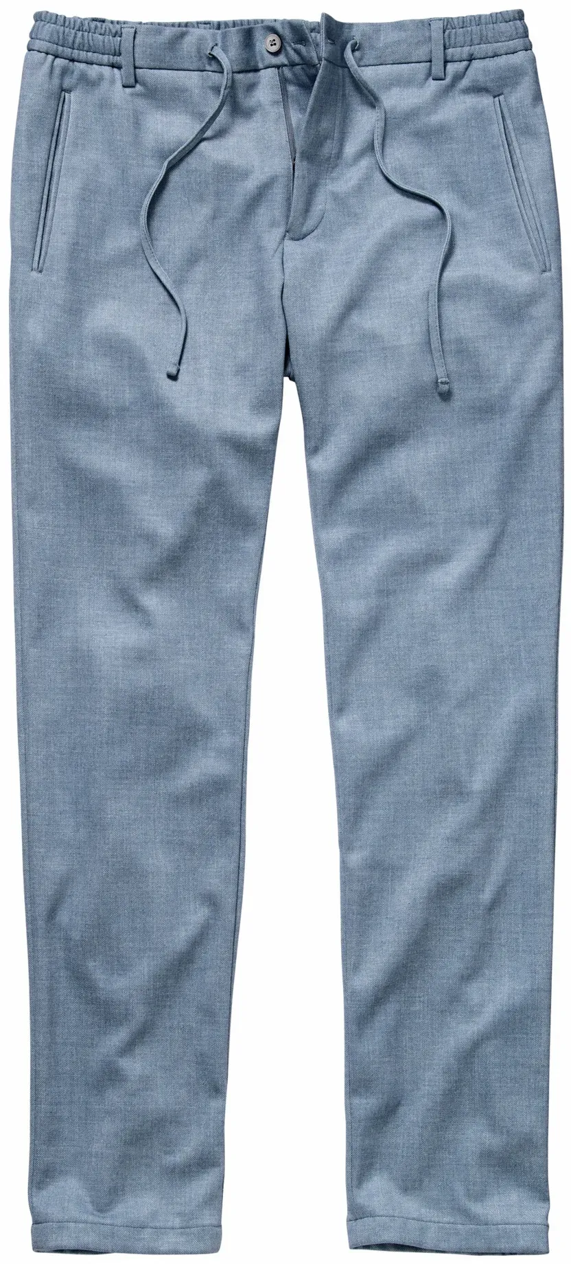 Mey & Edlich Herren Jogpants Slim Fit Blau bedruckt - 56