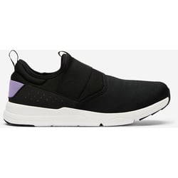 Walking Schuhe Sneaker Damen Slip On - PW 160 schwarz/lila, schwarz|violett|weiß, 42