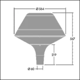 zumtobel Thorn LED-Leuchtenkopf PLI O 24L 96668687