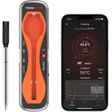 ThermoPro TempPro Fleischthermometer Kabellos 150m Bluetooth Grillthermometer IP67 Meat Thermometer Bratenthermometer für Backofen Grill Smoker Rotisserie Airfryer