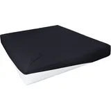 Primera Spannbettlaken Elasthan-Feinjersey 140 x 200 - 160 x 220 cm schwarz