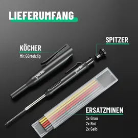 greate Tieflochmarker Bleistift schwarz