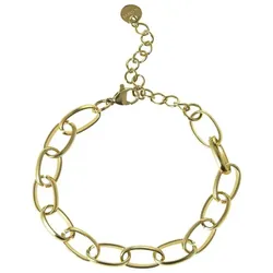 Gemshine Armband 'LINKS' gold coloured Hellbraun Damen 