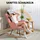 pzcc Schaukelstuhl Polyester 71 x 101 x 98 cm Rosa/Pink