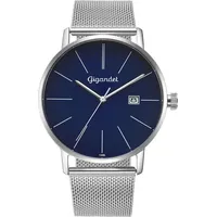 Gigandet Herren-Armbanduhr Minimalism Quarz Analog mit Edelstahlarmband Silber G42-014