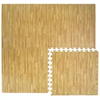 Eyepower Puzzlematte Holzmotiv 60x60cm Boden Deko Matte Schutzmatte Puzzle Teppich