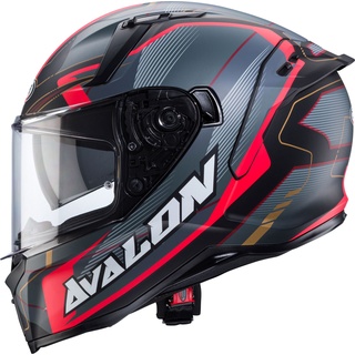 Caberg Avalon X Optic, casque intégral - Mat Gris/Noir/Rouge - L