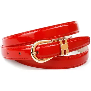 Anthoni Crown Damengürtel Leder rot 70
