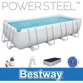 BESTWAY Power Steel Frame Pool Set 549 x 274 x 122 cm inkl. Sandfilteranlage 56466