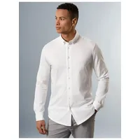Trigema Poloshirt Business-Hemd aus DELUXE-Single-Jersey«, Gr. L, weiss, , 76167154-L