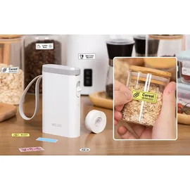 nelko P21 Thermo-Etikettendrucker USB & Bluetooth - Rosa