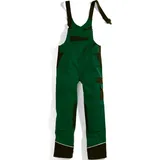 BP 1608-559-74-60n Latzhose, Stretch-Hosenträger mit Clipbefestigungen, 245,00 g/m2 Stoffmischung, mittelgrün/schwarz, 60n