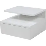 VCM Nachtschrank Ashlan 35 x 22,5 x 32 cm Weiß