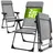 CASARIA Gartenstuhl 73 x 73 x 108 cm grau 2 St.
