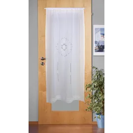 Home fashion Alegra Scheibengardine 90 x 180 cm weiß