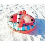 Winterlicher Rutsch/Schwimmreifen Schwimmring  im Flamingo Design aufblasbar