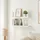 [en.casa] Wandregal 80 x 20 x 4 cm Weiß