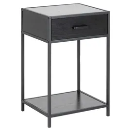 Actona AC Design Seaford Nachttisch, 42x35x63cm Schwarz