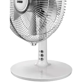 Unold Silverline 25 cm Tischventilator Weiß/Silber