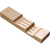 Fiskars 1062890 Schubladenmesserblock aus Holz FSC, Messerblock, Braun