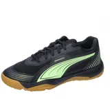 Puma Solarflash III Jr Indoor Court Shoe, Puma Black Fizzy Apple, 34