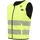 Dainese Protektorenweste Smart D-Air® Hi-Vis Airbag Weste, Wasserdicht Atmungsaktiv belüftet protektoren abriebfest reißfest wa gelb XS