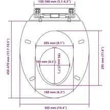 vidaXL Toilettensitz mit Absenkautomatik Weiß
