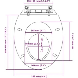 vidaXL Toilettensitz mit Absenkautomatik Weiß