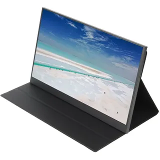 Qukaim 17,3 Zoll 1080P Tragbarer Monitor, HD Multimedia Schnittstelle Typ C Monitor für Handy, Computer, Spielgeräte, Elektronischer Sport, Schlankes Design