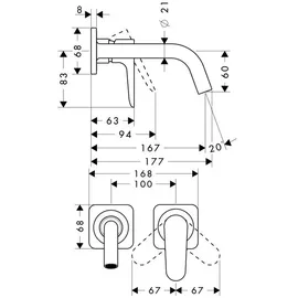 Hansgrohe Citterio M Einhandmischer Brushed Bronze