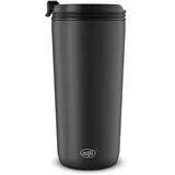 Alfi ISO COFFEE MUG, schwarz matt, Isolier-Trinkbecher 0,40 l, Kaffeebecher to go, spülmaschinenfest, BPA-frei, hält 4h heiß und 8h kalt, Becher für unterwegs
