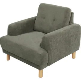 Beliani Sessel TUVE Cord 72 x 71 x 70 cm Dunkelgrün