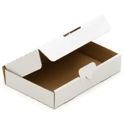 KK Verpackungen 75 Warensendungen 240x160x45 MaxibriefKarton Post Maxibrief Karton in Weiss