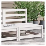 vidaXL Gartenbank 70 x 70 x 67 cm Weiß