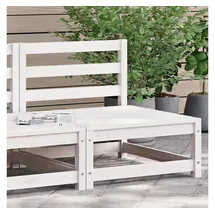 vidaXL Gartenbank 70 x 70 x 67 cm Weiß