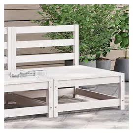 vidaXL Gartenbank 70 x 70 x 67 cm Weiß